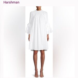 NWT Harshman Daphne dress, OFF-WHITE, medium, retail $344